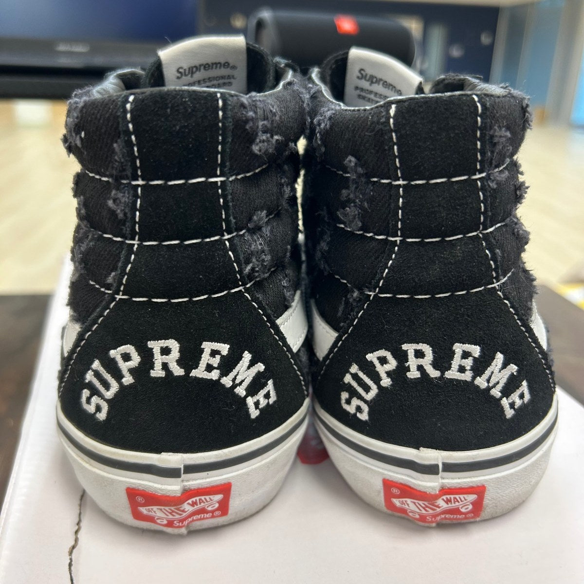 Vans Sk8-Hi Supreme Hole Punch Denim Black - Image 4