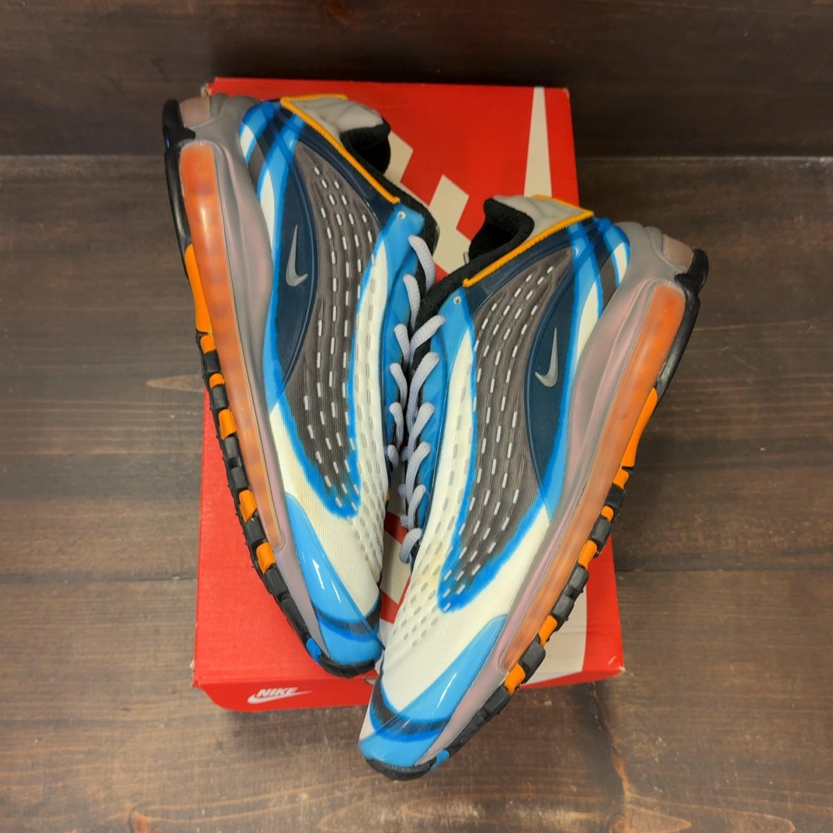 Nike Air Max Deluxe Photo Blue Orange Peel Size 9 (Pre-Owned) - Image 2