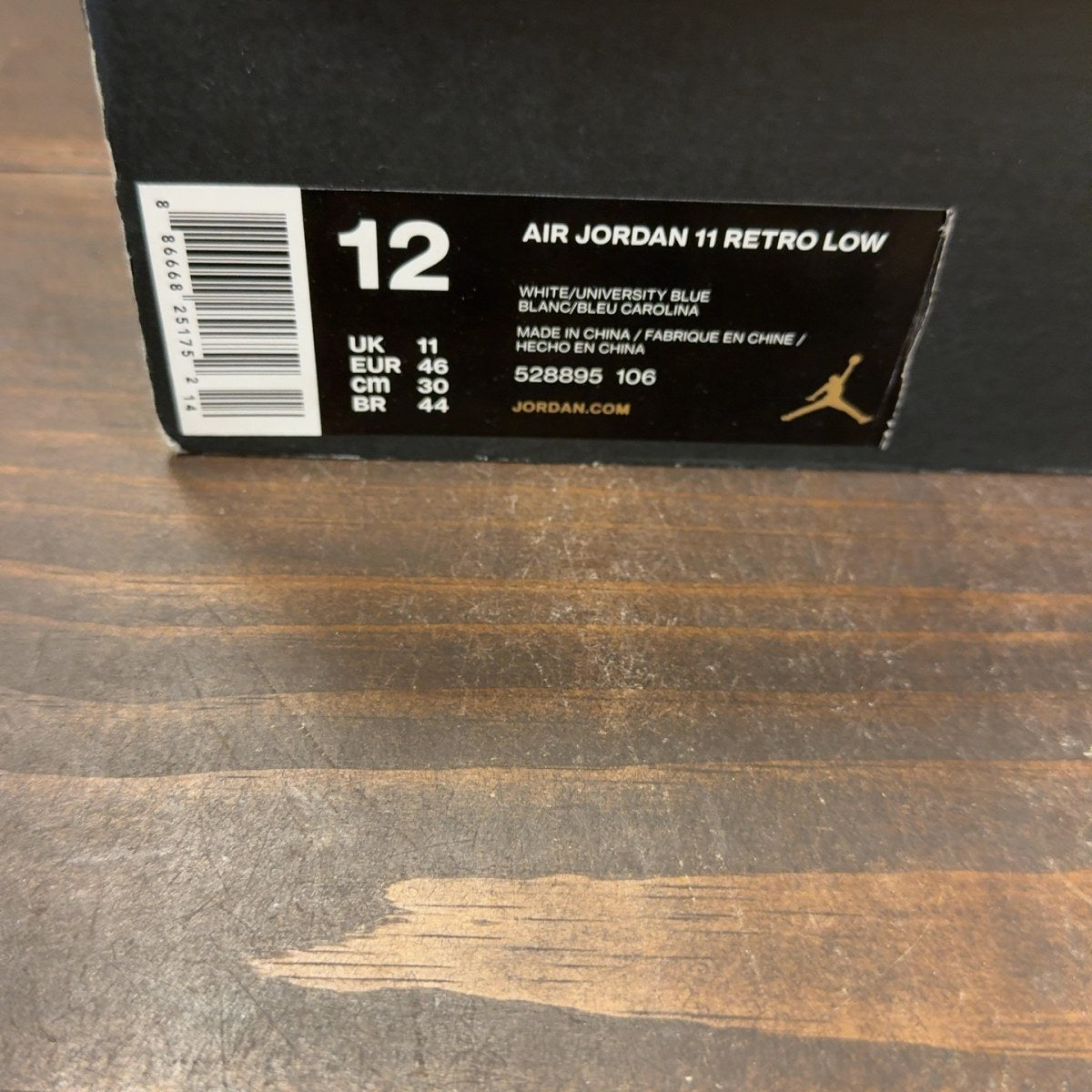 Jordan 11 Retro Low University Blue (2017) - Image 8