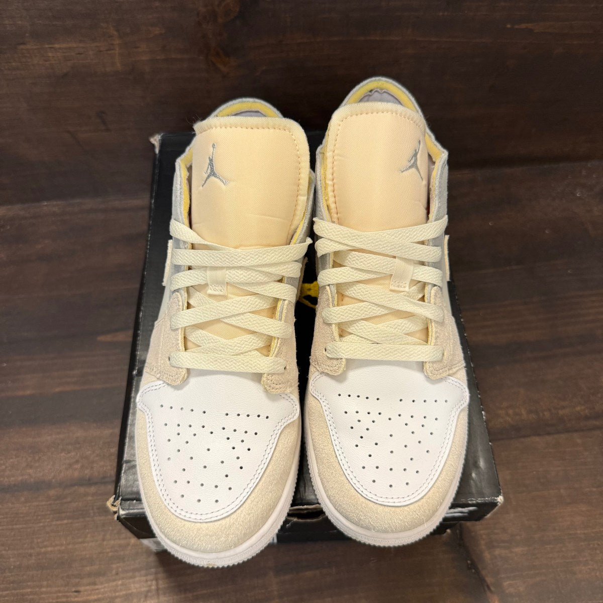 Jordan 1 Low Inside Out Cream White Light Grey (GS) - Image 2