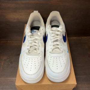 Nike Air Force 1 Low White Light Photo Blue Deep Royal Blue Size 10 (Pre-Owned) - Image 3