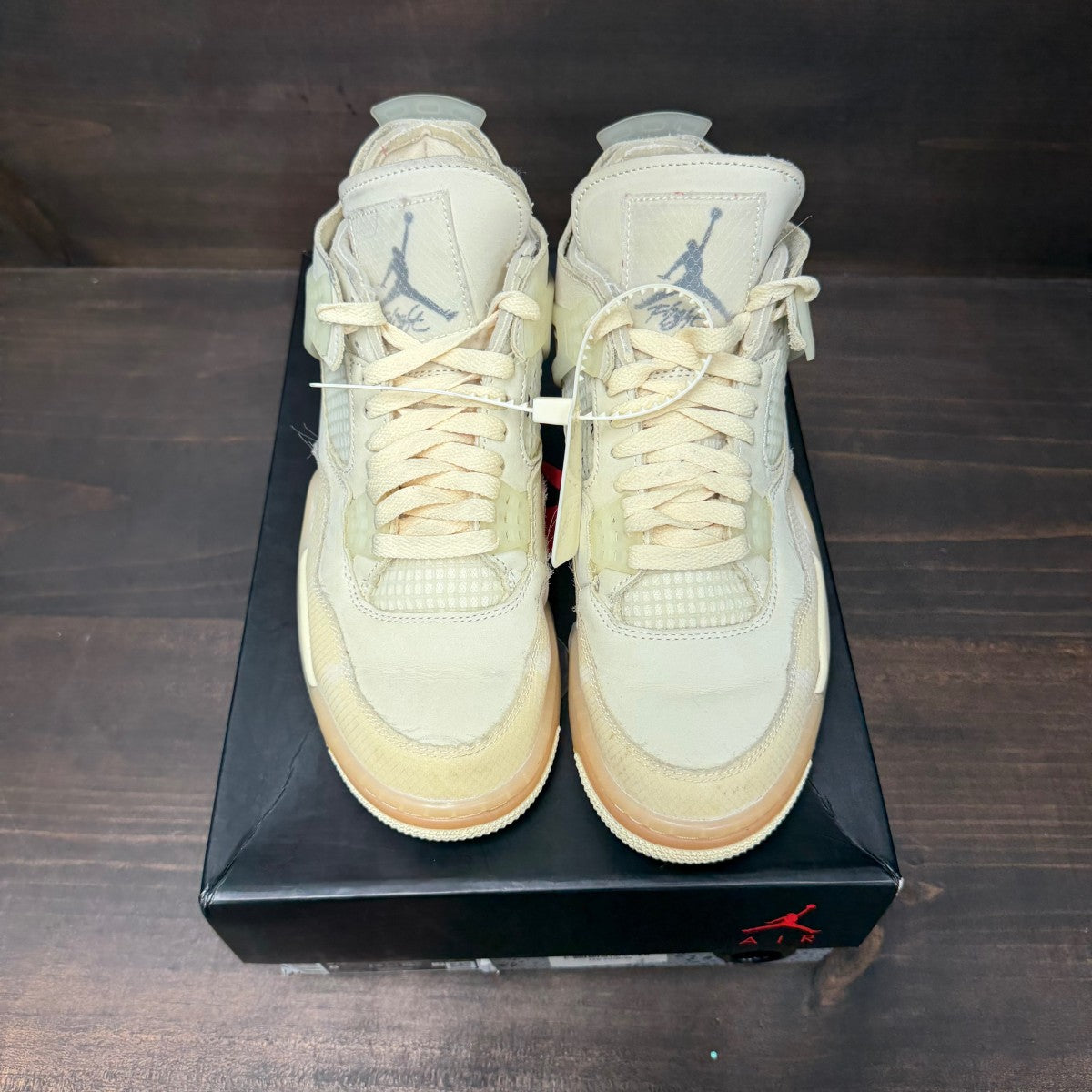 Jordan 4 Retro Off-White Sail (Women's) - Image 3