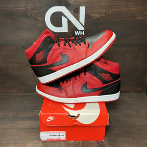 Jordan 1 Mid Reverse Bred (2021) Size 15 (Pre-Owned) - front