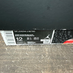 Jordan 3 Retro White Cement Reimagined Size 12 (Pre-Owned) - aux