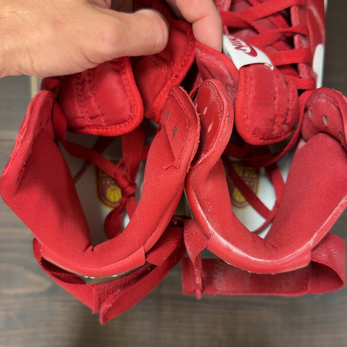 Nike Air Force 1 High NAI-KE Gym Red (2015) Size 12 (Pre-Owned) - aux