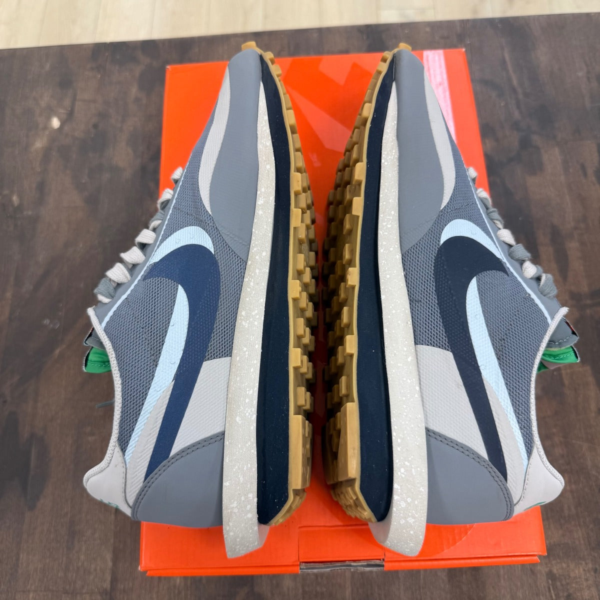 Nike LD Waffle sacai CLOT Kiss of Death 2 Cool Grey - Image 4