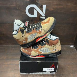 Jordan 5 Retro Supreme Desert Camo - Image 1