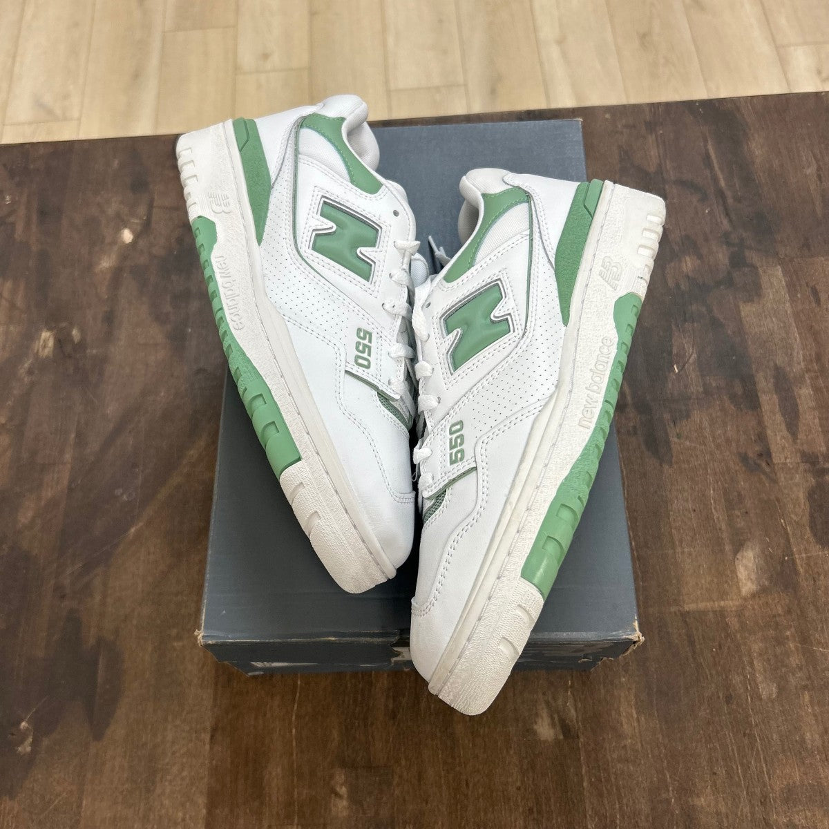 New Balance 550 White Mint Green - Image 1