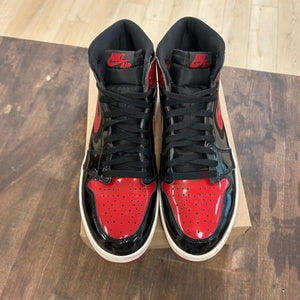 Jordan 1 Retro High OG Patent Bred Size 10 (Pre-Owned) - Image 2