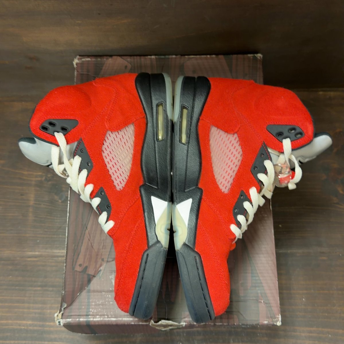 Jordan 5 Retro Raging Bull Red (2021) Size 10.5 (Pre-Owned) - aux