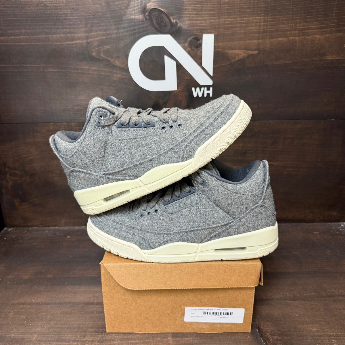 Jordan 3 Retro Wool Size 9.5 (Pre-Owned) - Image 1