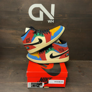 Jordan 1 Mid SE Fearless Blue the Great Size 8 (Pre-Owned) - front