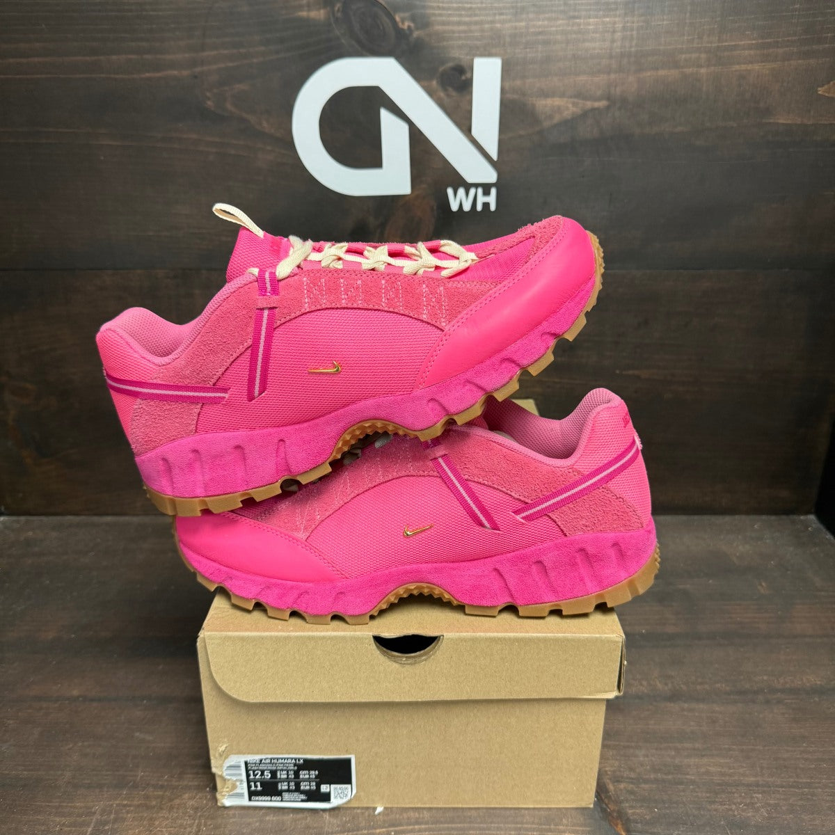 Nike Air Humara LX Jacquemus Pink Flash (Women's) Size 12.5W (Pre-Owned) - Image 1