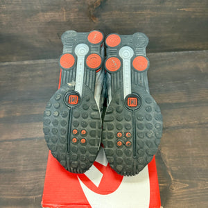 Nike Shox R4 Metallic Silver Black Picante Red (GS) - Image 6