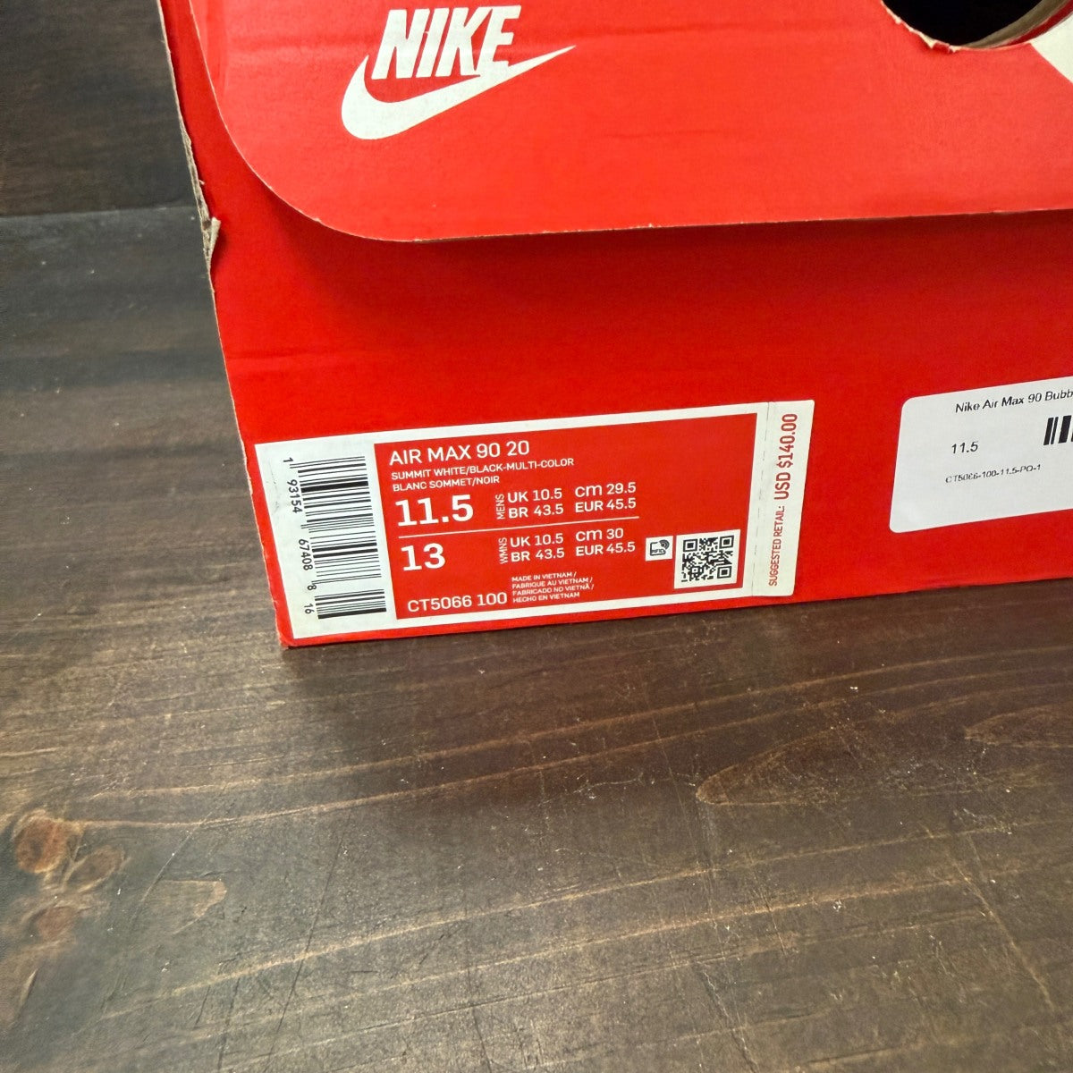Nike Air Max 90 Bubble Pack White - Image 7