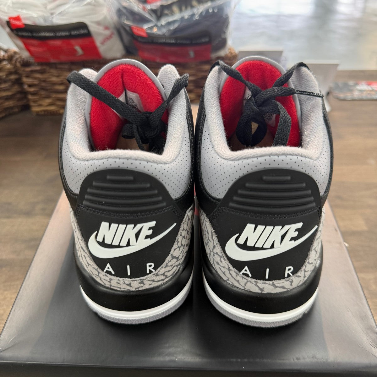 Jordan 3 Retro OG Black Cement (2024) Size 11 (Pre-Owned) - Image 4
