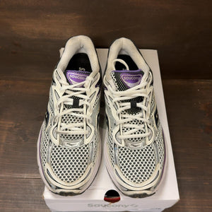 Saucony ProGrid Omni 9 White Black Silver Purple Size 9.5 (Pre-Owned) - tag