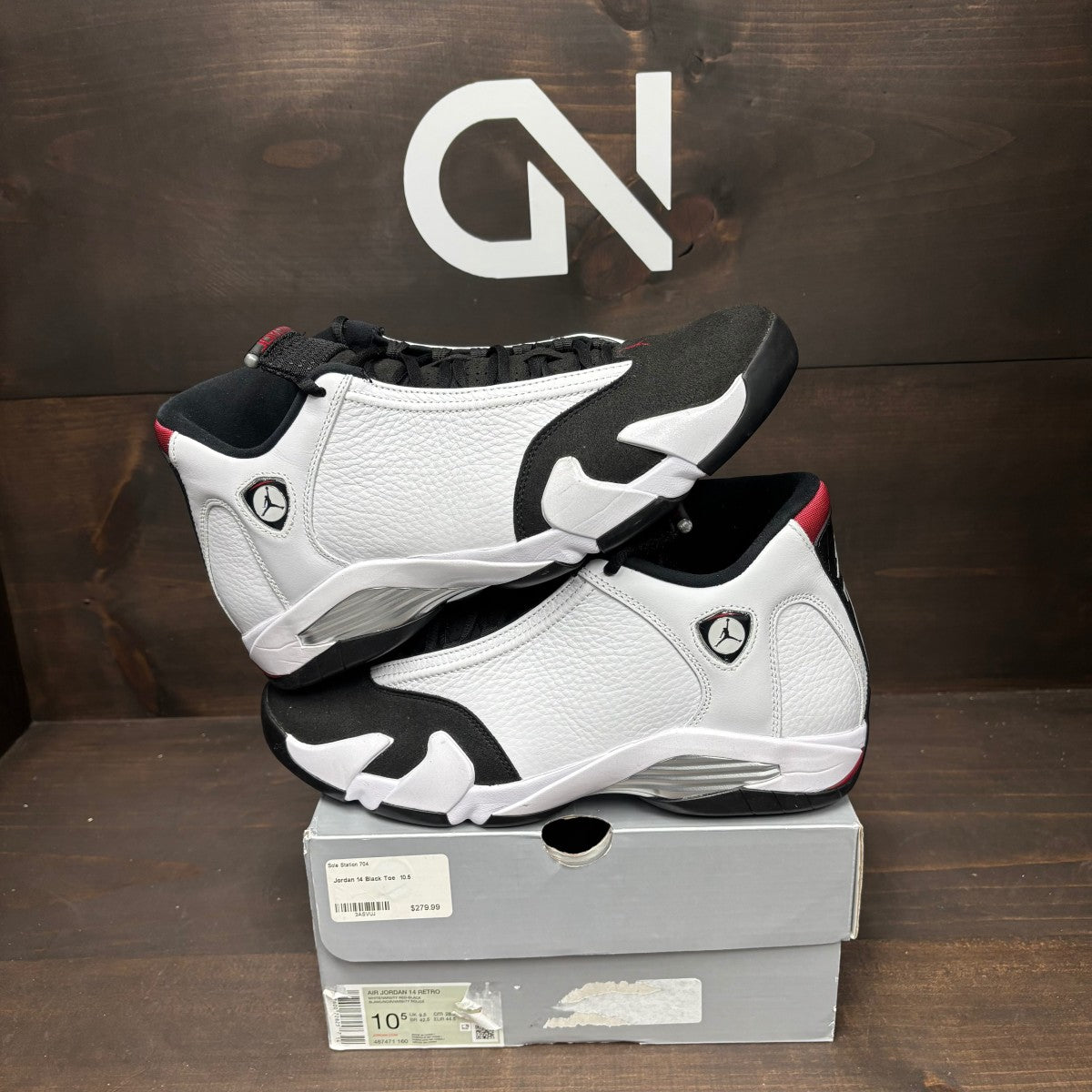Jordan 14 Retro Black Toe (2024) - Image 1