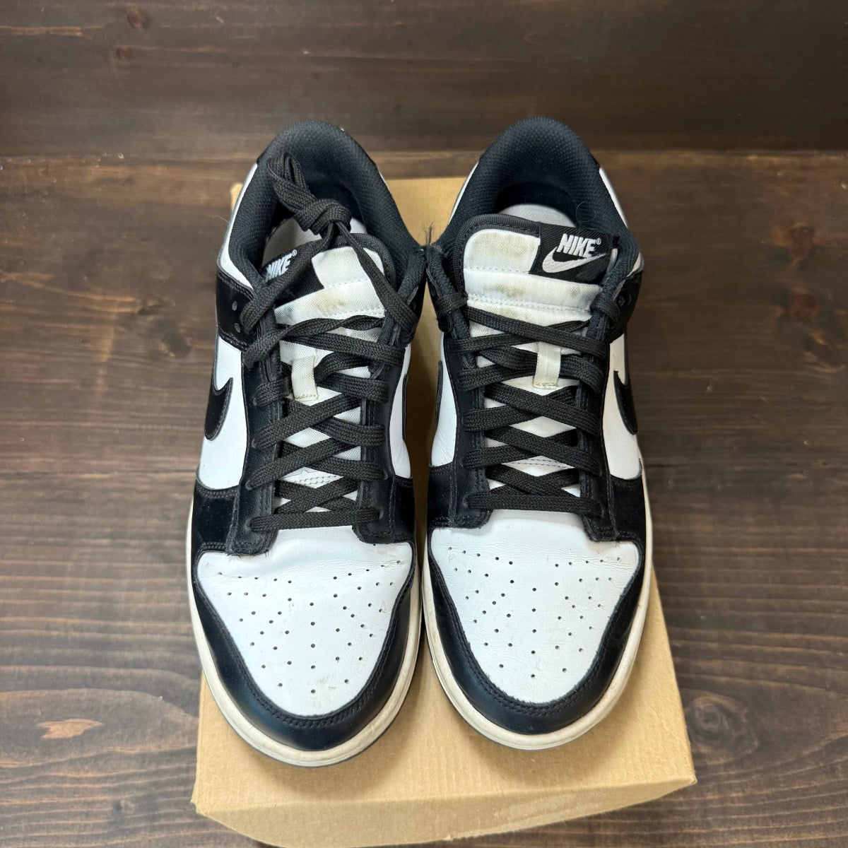 Nike Dunk Low Retro White Black Panda (Women's) Size 9.5W (Pre-Owned) - Image 3