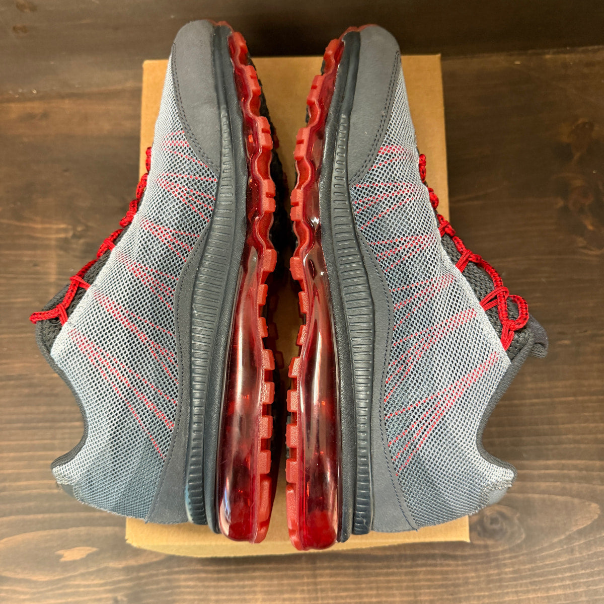 Nike Air Max 95 Dynamic Flywire Gym Red Black Size 11.5 (Pre-Owned) - Image 6