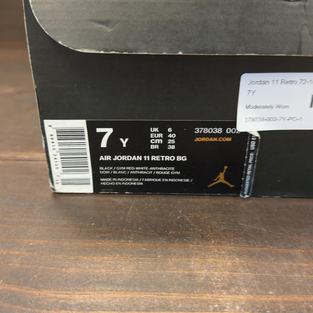 Jordan 11 Retro 72-10 (GS) Size 7Y (Pre-Owned) - aux