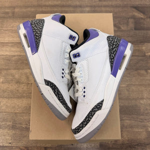 Jordan 3 Retro Dark Iris (GS) Size 5.5Y (Pre-Owned) - Image 1