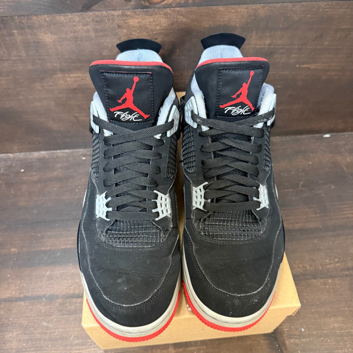 Jordan 4 Retro Bred (2019) Size 12 (Pre-Owned) - Image 2