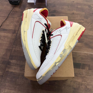 Jordan 2 Retro Low SP Off-White White Red Size 14 (Pre-Owned) - Image 1