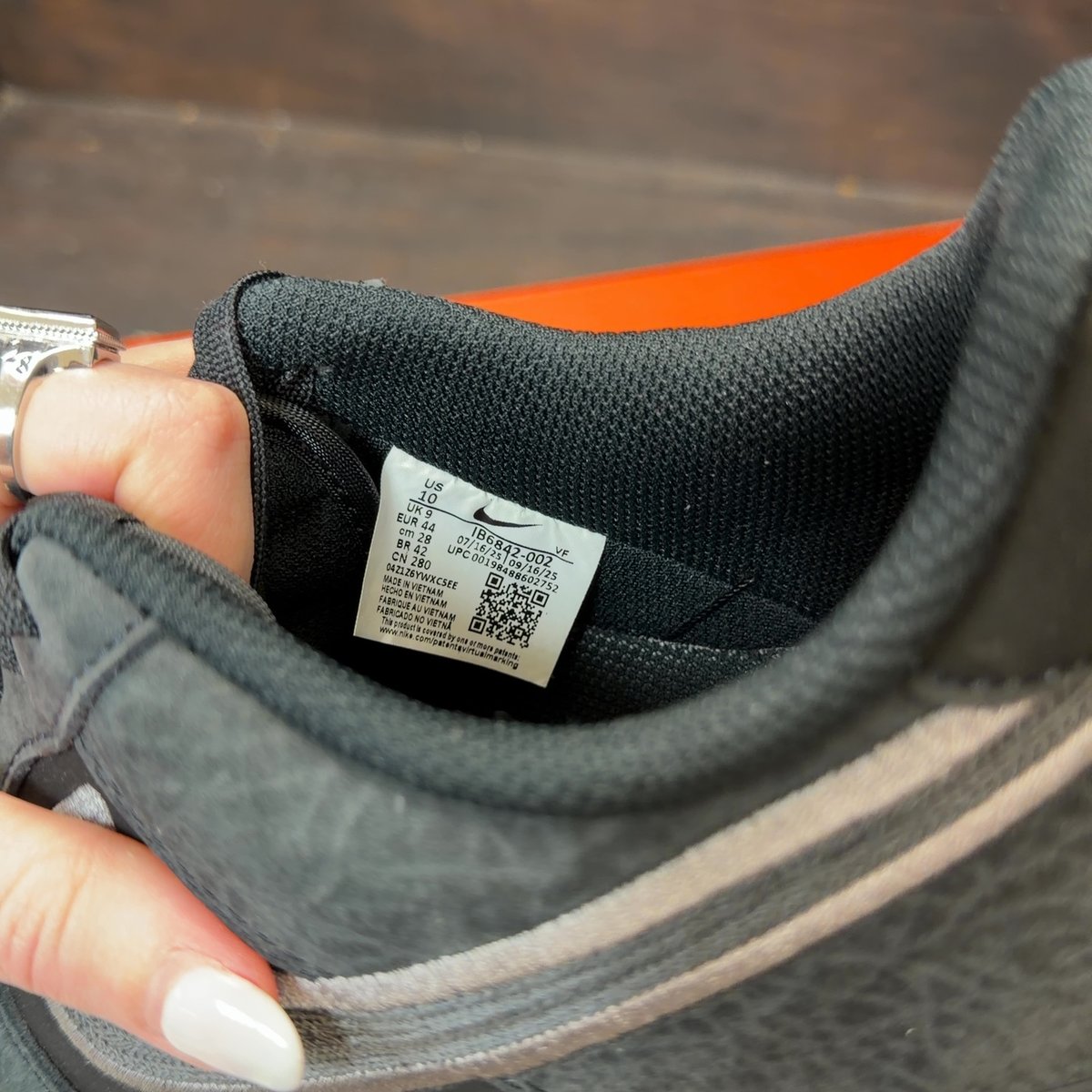 Nike Air Force 1 Low '07 LV8 Black Smoke Grey Size 10 (Pre-Owned) - aux