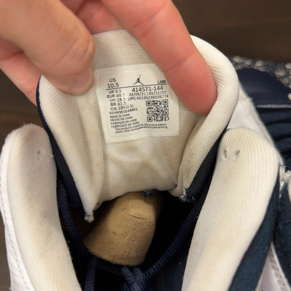 Jordan 13 Retro Obsidian Powder Blue White Size 10.5 (Pre-Owned) - Image 7
