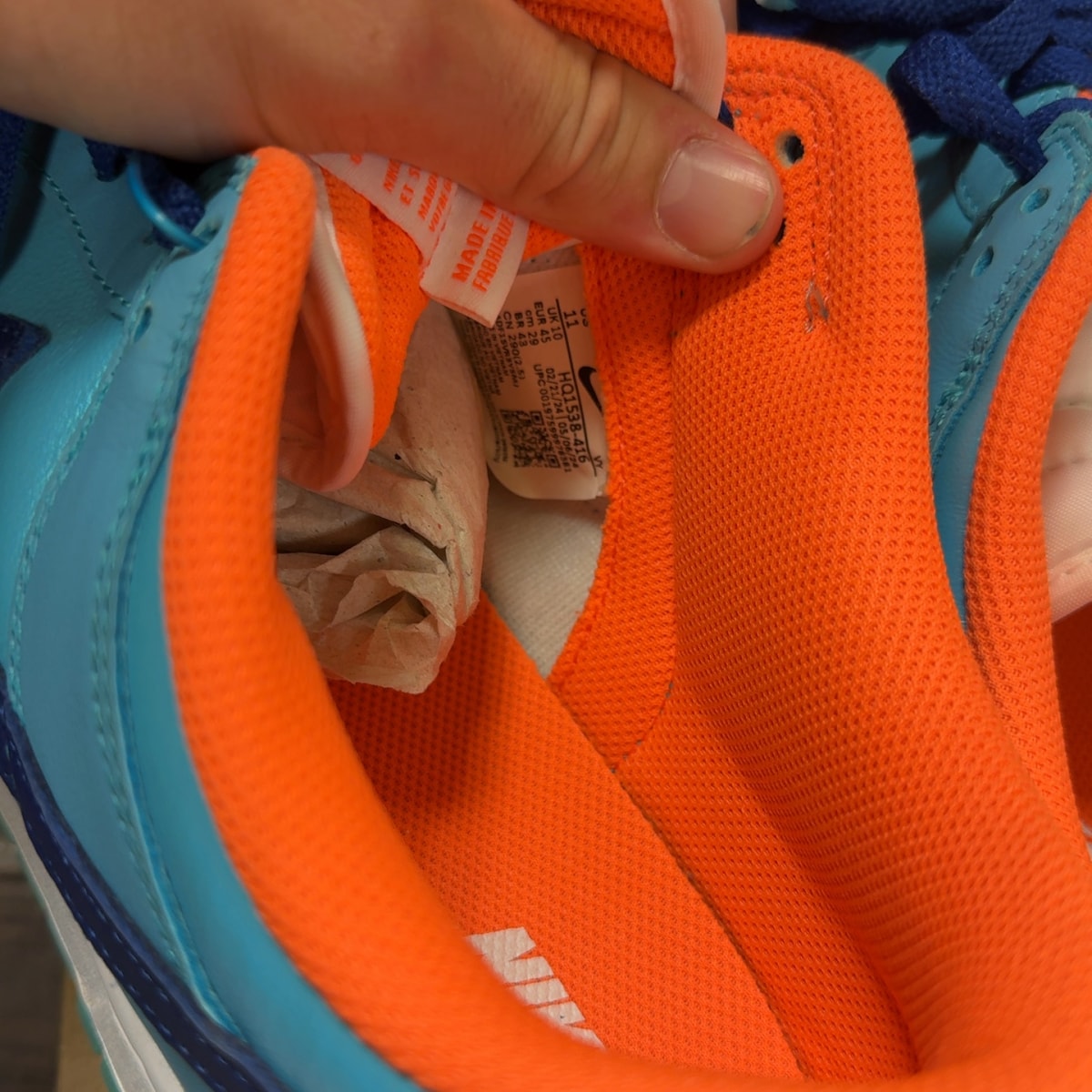 Nike Dunk Low SE Baltic Blue Total Orange Size 11 (Pre-Owned) - Image 7