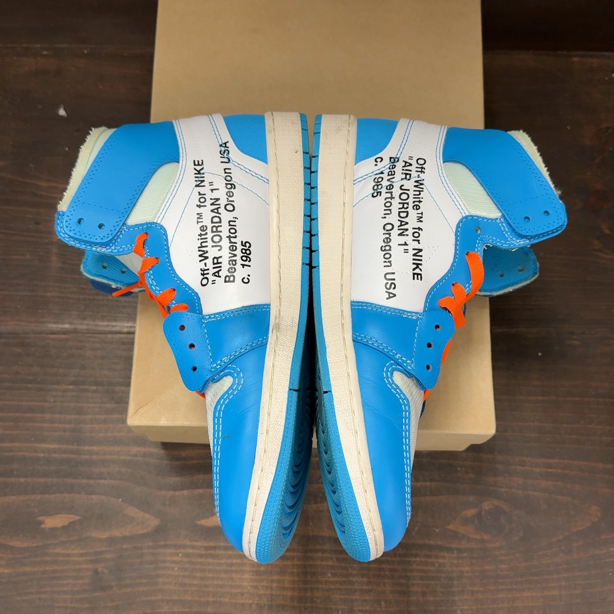 Jordan 1 Retro High Off-White University Blue Size 11 (Pre-Owned) - aux