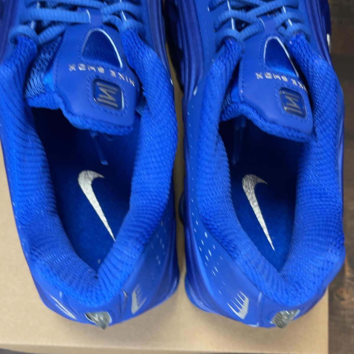 Nike Shox R4 Racer Blue Metallic Silver (Women's) Size 10W (Pre-Owned) - Image 6