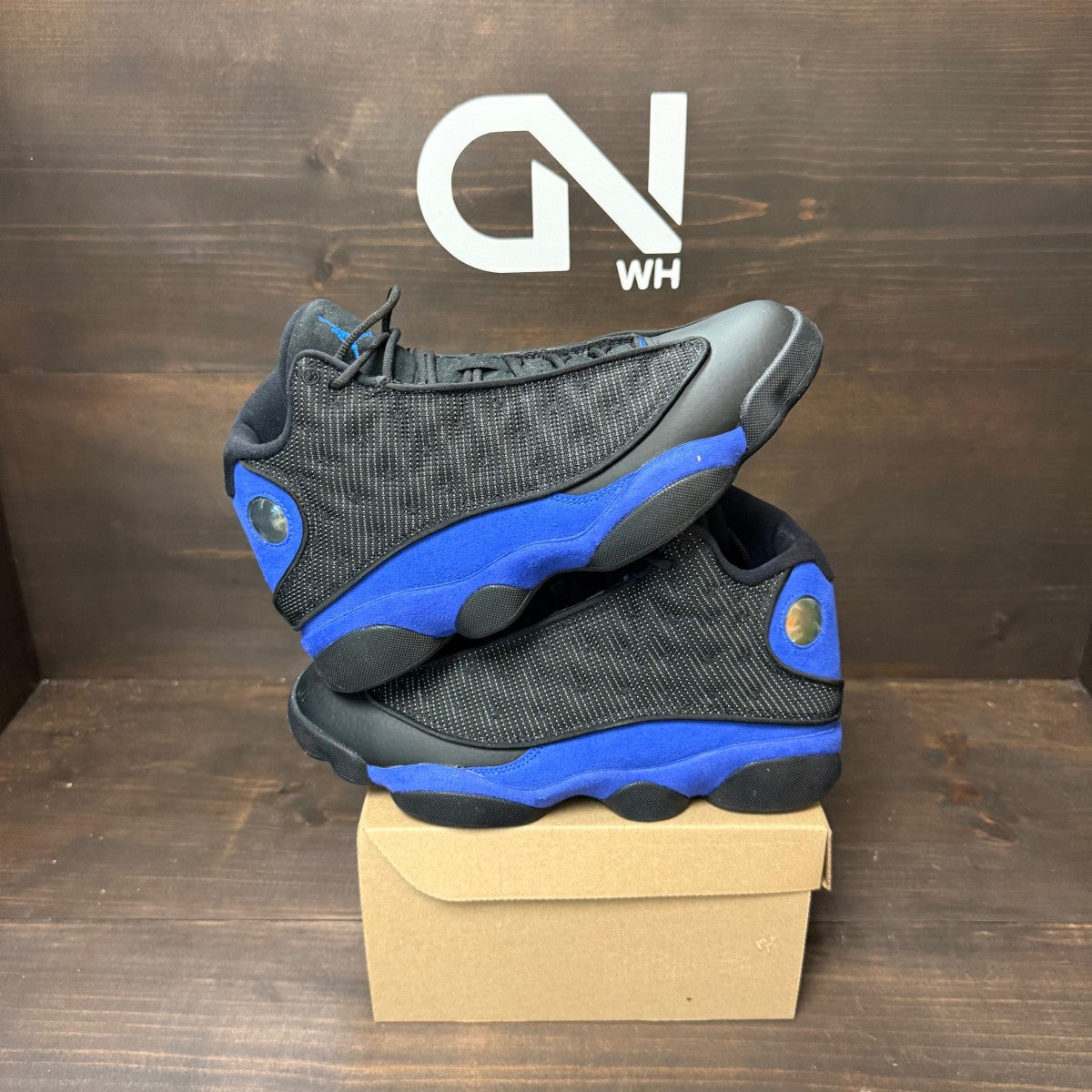 Jordan 13 Retro Black Hyper Royal Size 8.5 (Pre-Owned) - Image 1
