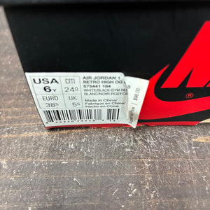 Jordan 1 Retro Black Toe (2013) (GS) Size 6Y (Pre-Owned) - aux