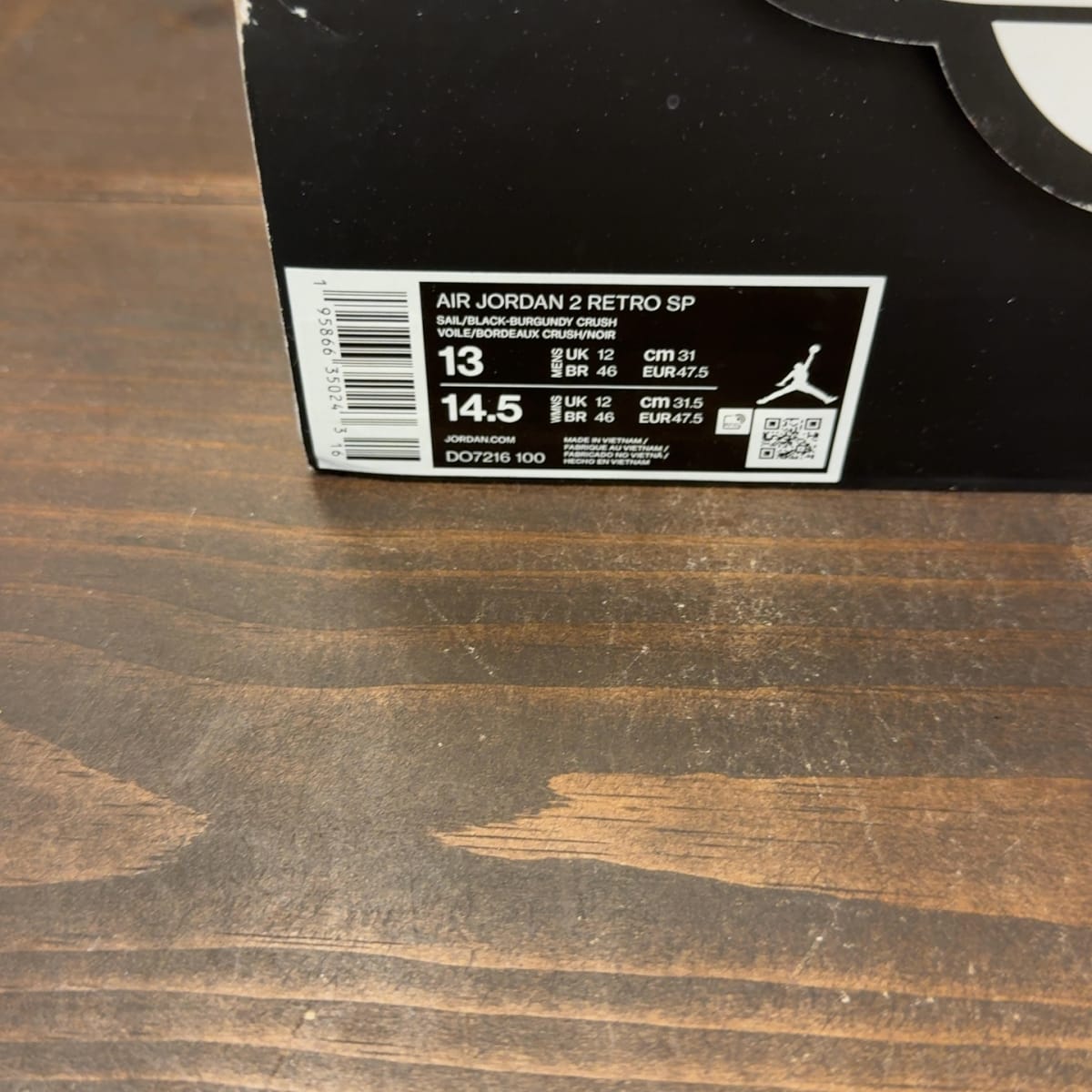 Jordan 2 Retro A Ma Maniére Airness Size 13 (Pre-Owned) - aux