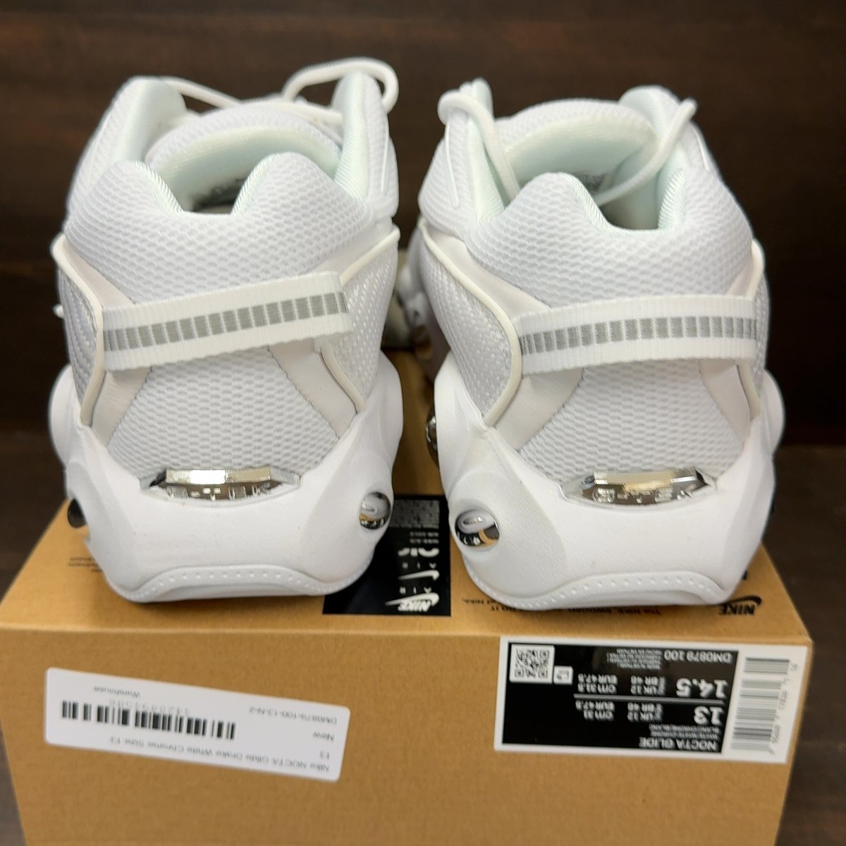 Nike NOCTA Glide Drake White Chrome Size 13 - aux
