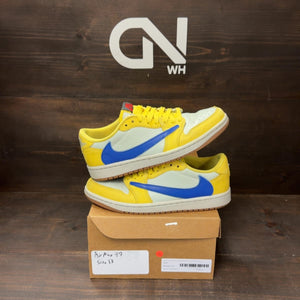 Jordan 1 Retro Low OG SP Travis Scott Canary (Women's) Size 8.5W (Pre-Owned) - front