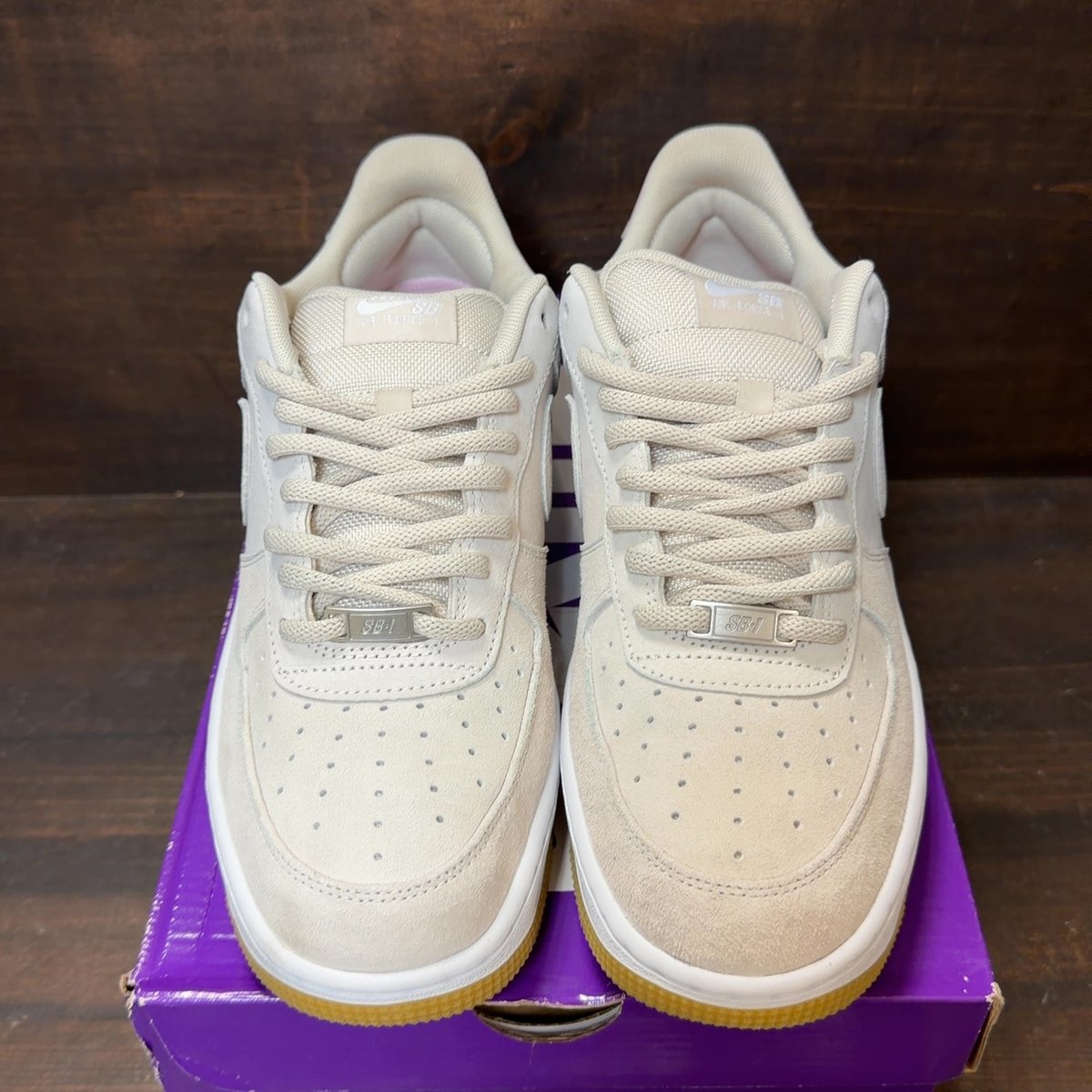 Nike Air Force 1 Low SB Light Orewood Brown Pink Size 10 (Pre-Owned) - tag