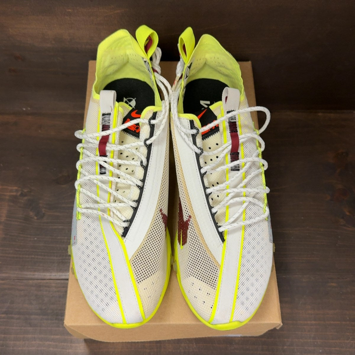 Nike React Runner ISPA Platinum Tint Volt Glow Team Red Size 11 (Pre-Owned) - Image 3