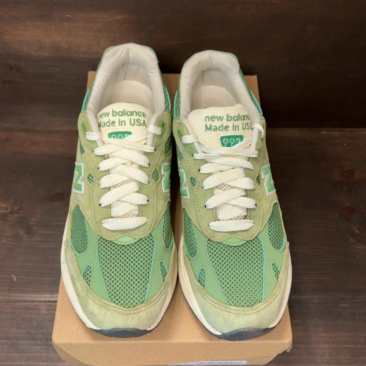 New Balance 993 MiUSA Teddy Santis Chive Size 10.5 (Pre-Owned) - Image 3
