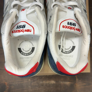 New Balance 991 Grey Navy Red Size 9.5 (Pre-Owned) - Image 6