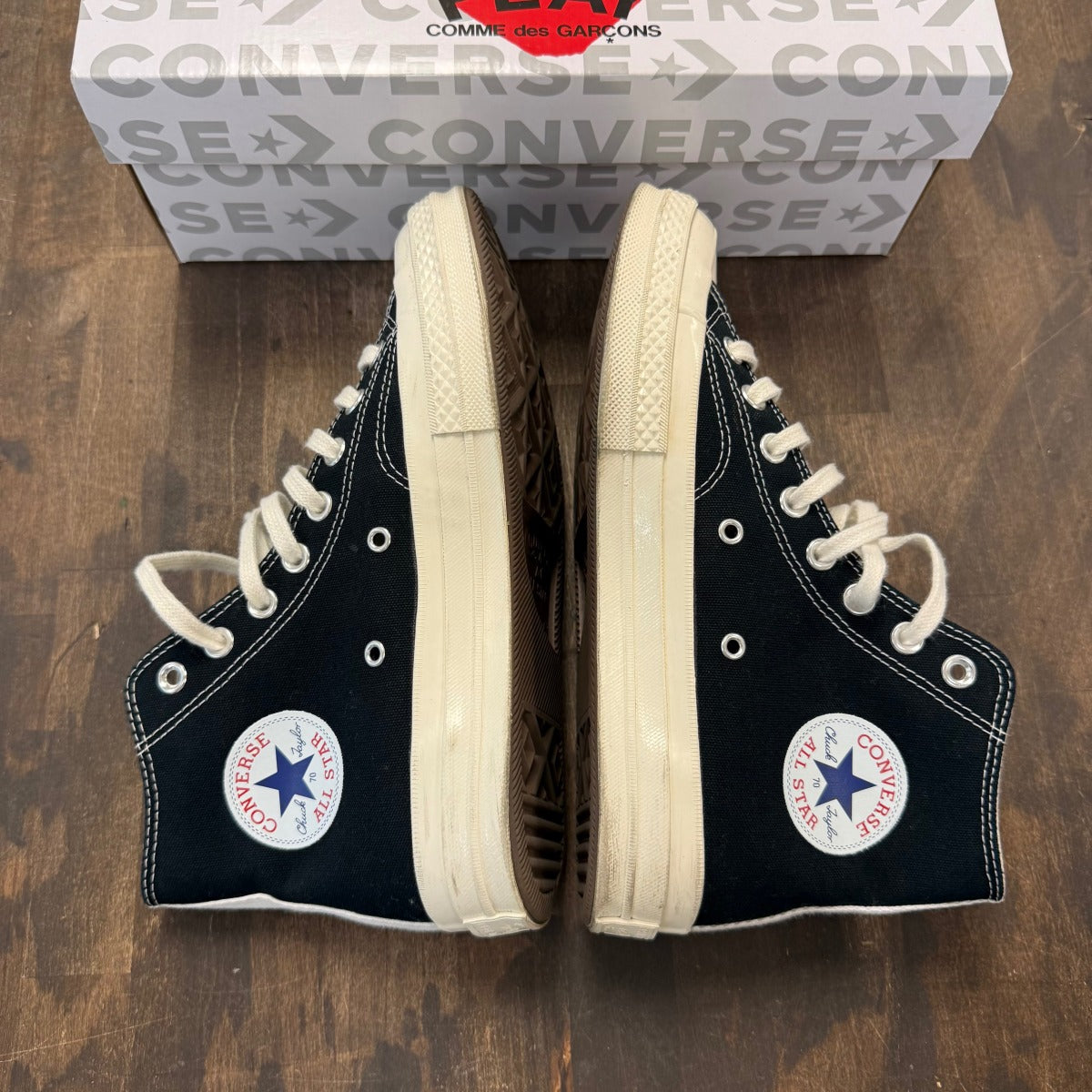 Converse Chuck Taylor All Star 70 Hi Comme des Garcons PLAY Black - Image 4