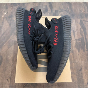 adidas Yeezy Boost 350 V2 Black Red Size 9 (Pre-Owned) - Image 1
