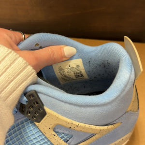 Jordan 4 Retro University Blue Size 10.5 (Pre-Owned) - aux