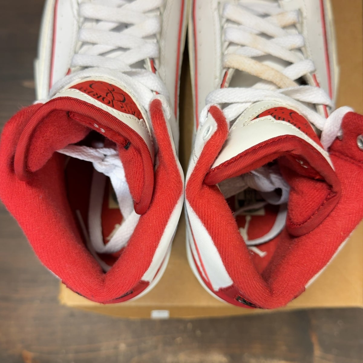 Jordan 2 Retro White Red (2014) (GS) Size 4.5Y (Pre-Owned) - Image 6