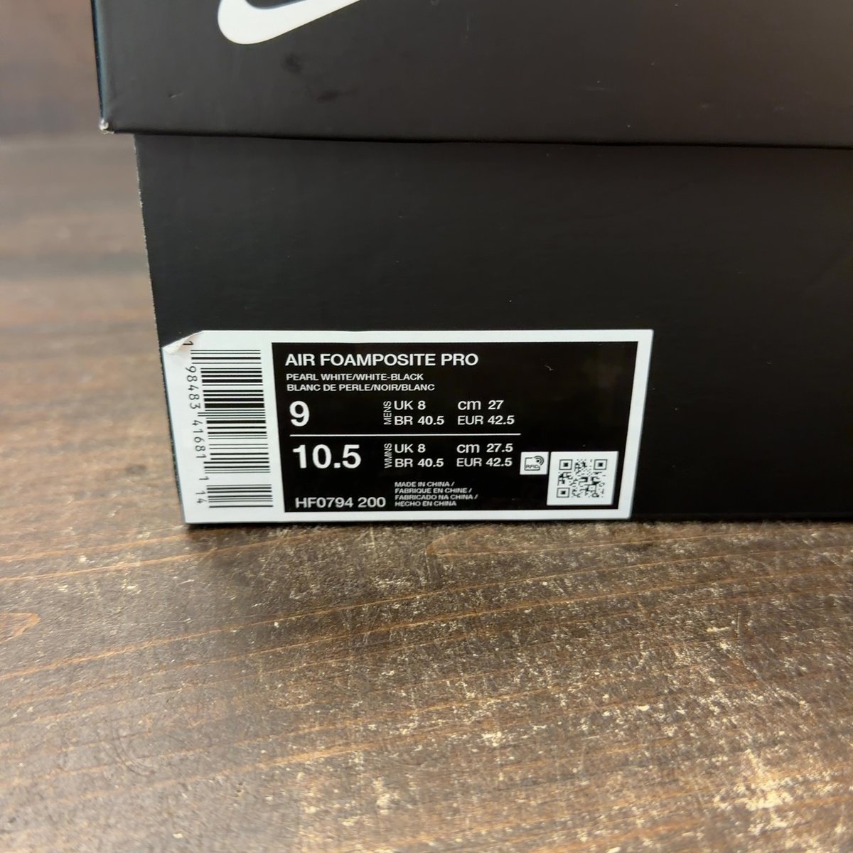 Nike Air Foamposite Pro Pearl (2025) Size 9 (Pre-Owned) - aux