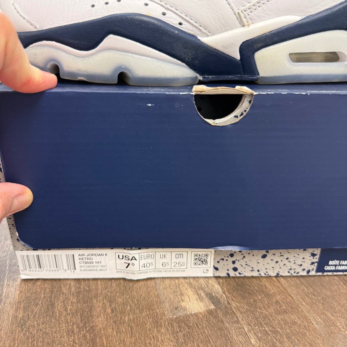 Jordan 6 Retro Midnight Navy (2022) - Image 7