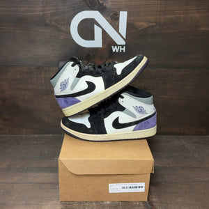 Jordan 1 Mid SE Purple Size 7.5 (Pre-Owned) - front
