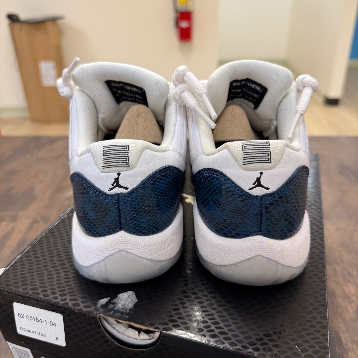 Jordan 11 Retro Low Snake Navy (2019) (GS) - Image 3